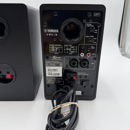 Yamaha HS3 Studio Monitor Speakers with Extras