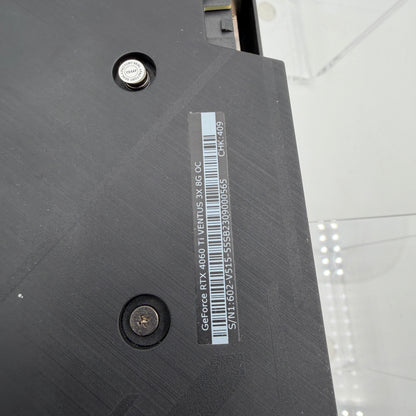 MSI Geforce RTX 4060 TI Ventus Used Black Graphics Card