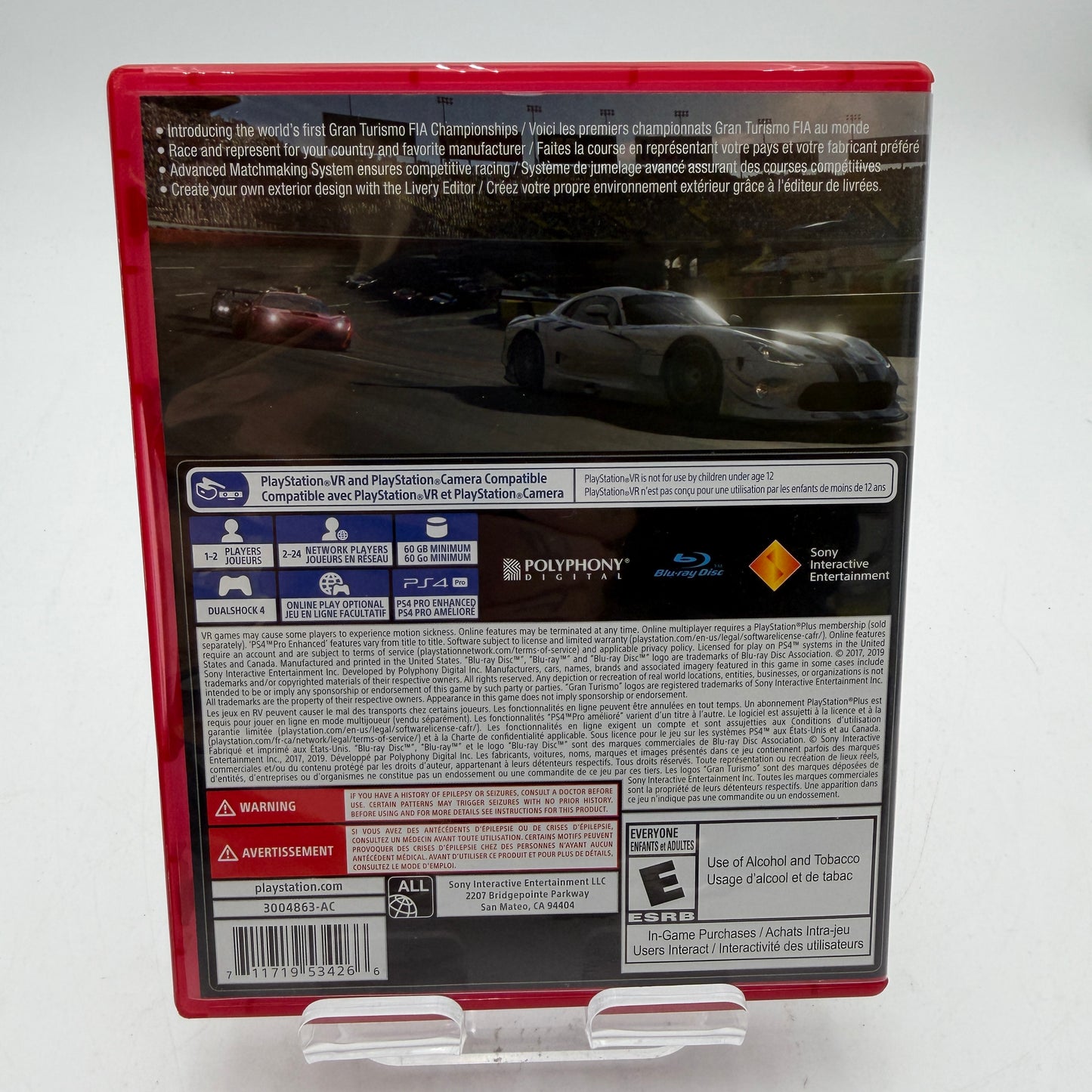 PlayStation 4 Gran Turismo Sport With Box