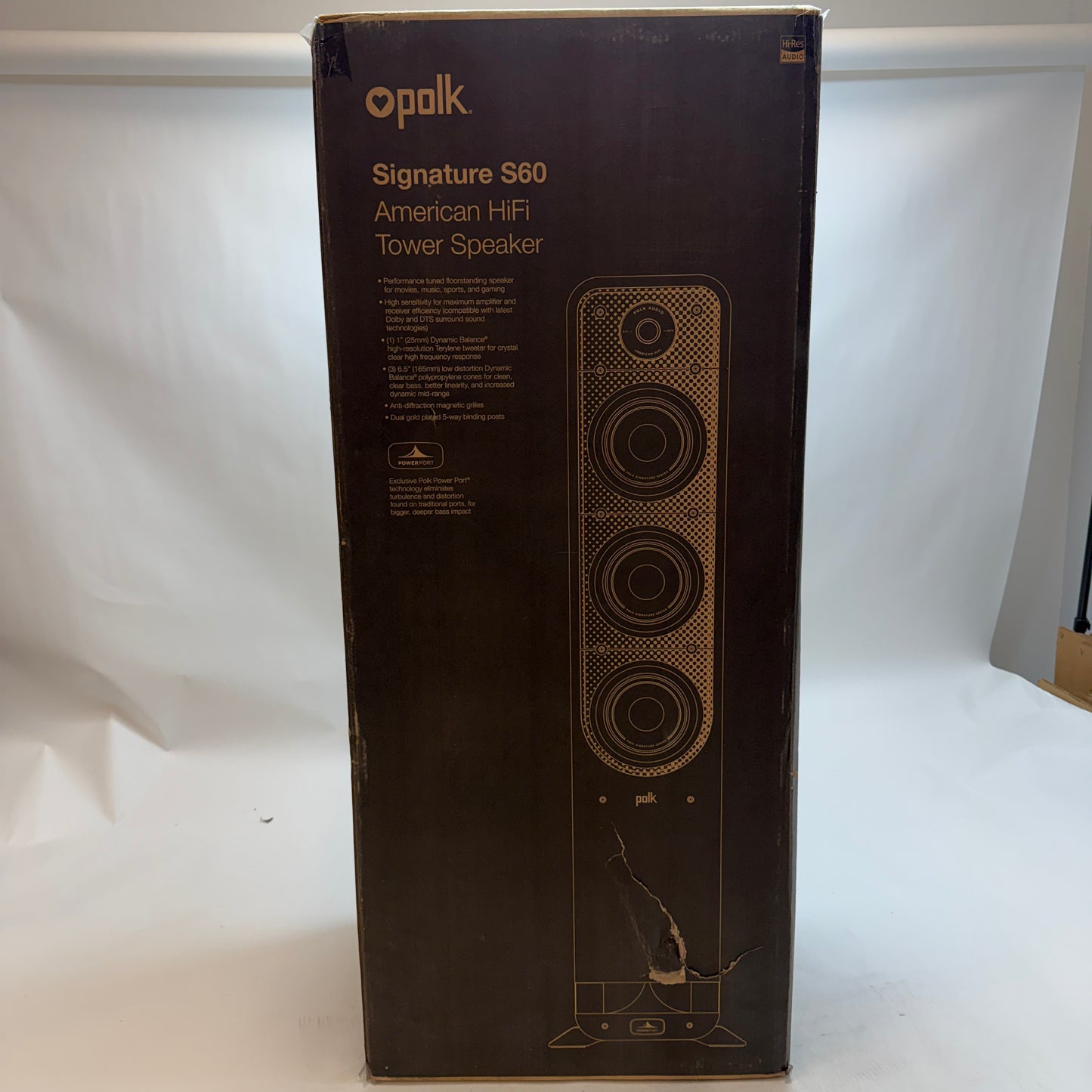 Polk Audio Signature S60 Tower Speaker Pair Set Of Two NIB