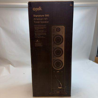 Polk Audio Signature S60 Tower Speaker Pair Set Of Two NIB