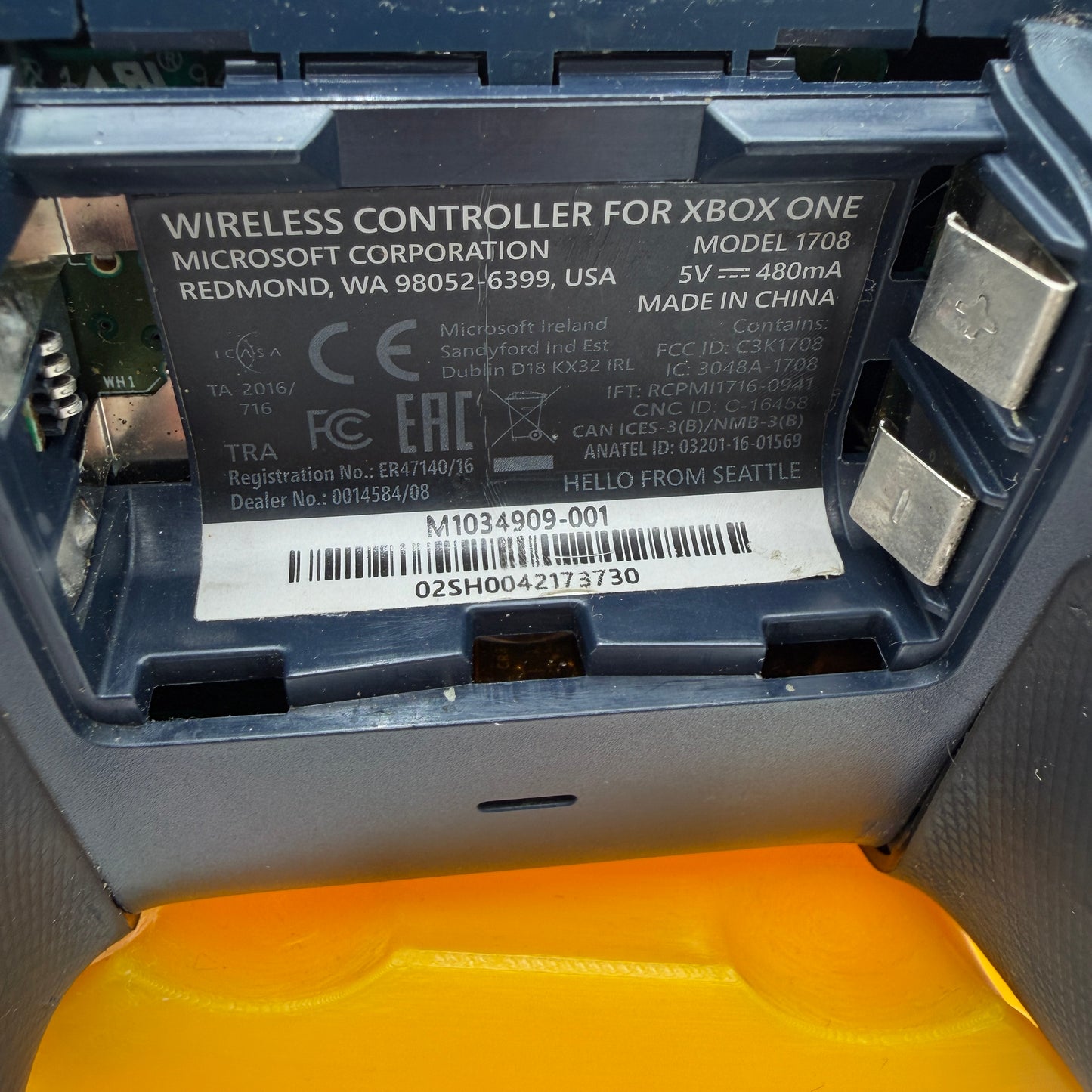 Microsoft Xbox One Patrol Tech Special Edition Wireless Controller - Blue - TESTED