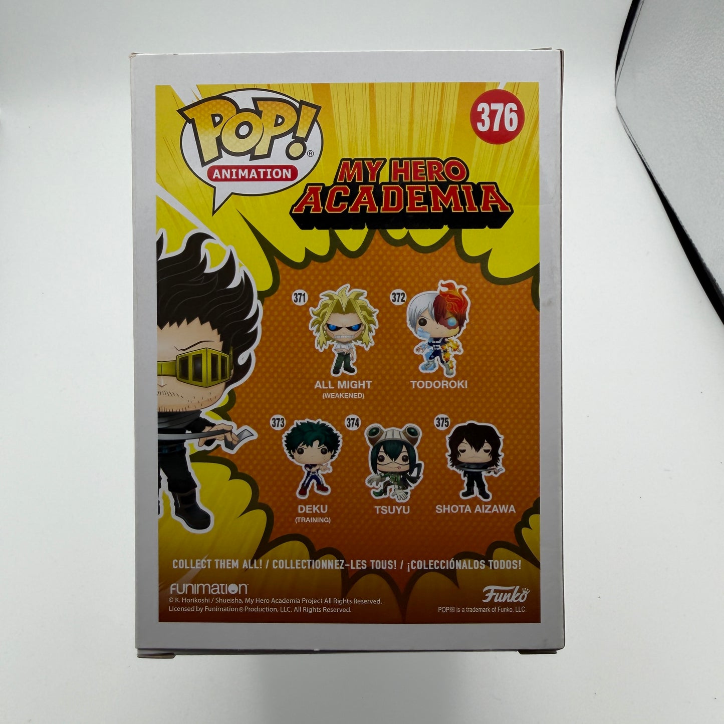 Funko Pop! My Hero Academia #376 Shota Aizawa Hero Costume Hot Topic Exclusive Collectible Figure