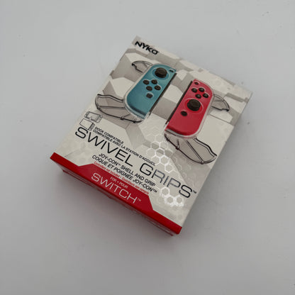 Nintendo Switch Swivel Grips Dock Compatible by NYKOS White New In Box
