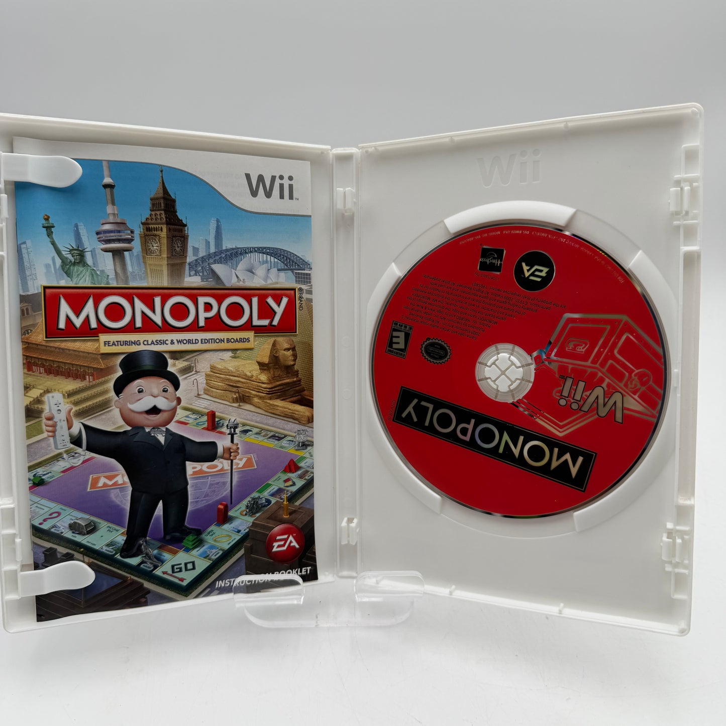 Wii Monopoly Video Game with Box