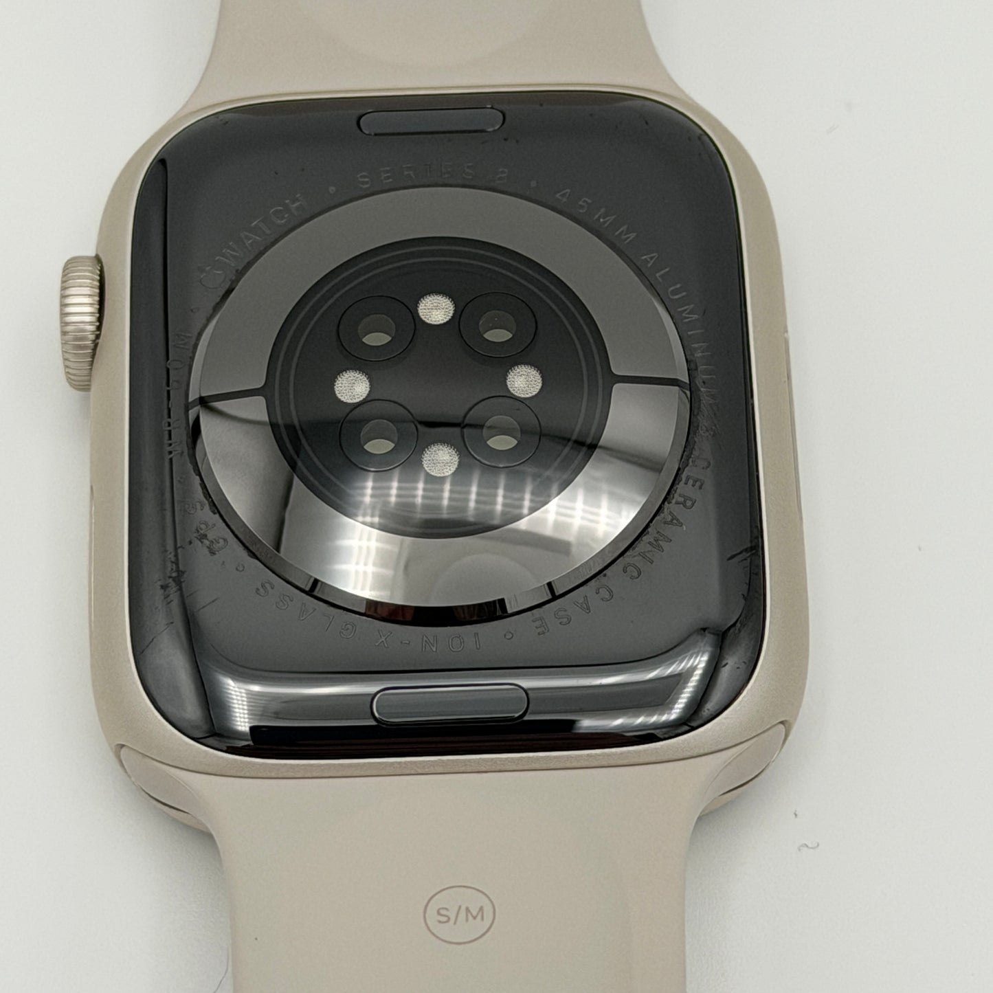 Apple Watch Series 8 GPS 45mm Silver A2771 2022 Sport Band Used