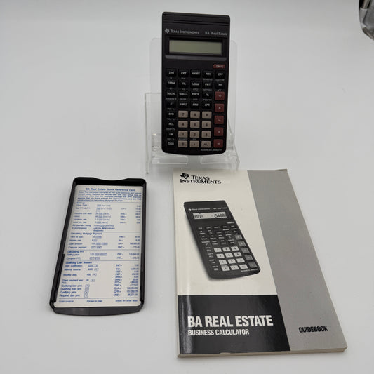 Texas Instruments Vintage TI BA Real Estate Business Calculator - Brown - Used