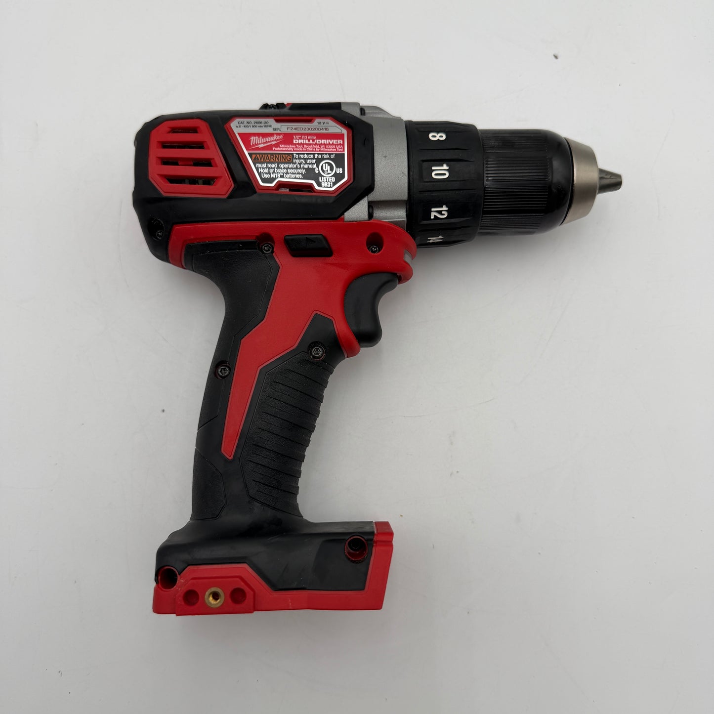 Milwaukee M18 1/2 Drill Driver 2606-20 Tool Only