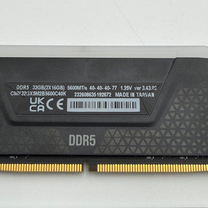 CORSAIR Vengeance DDR5 RGB 32GB 5600MHz - 6000MHz