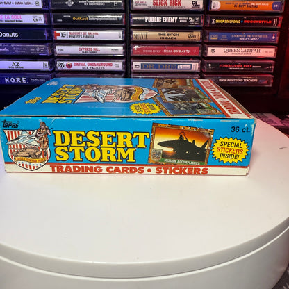 1991 Topps Desert Storm Coalition For Peace Trading Card Box (36 Packs)
