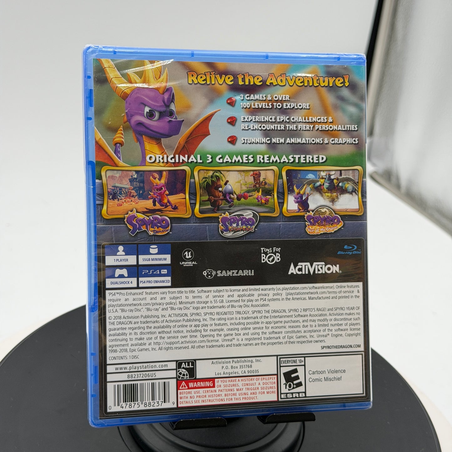 SEALED Spyro Reignited Trilogy PlayStation 4 PS4 Video Game