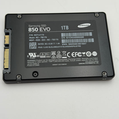 Samsung 850 EVO SSD 1TB SATA III Internal Solid State Drive Black Used