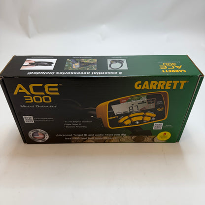 Garrett Ace 300 Metal Detector Black New In Box