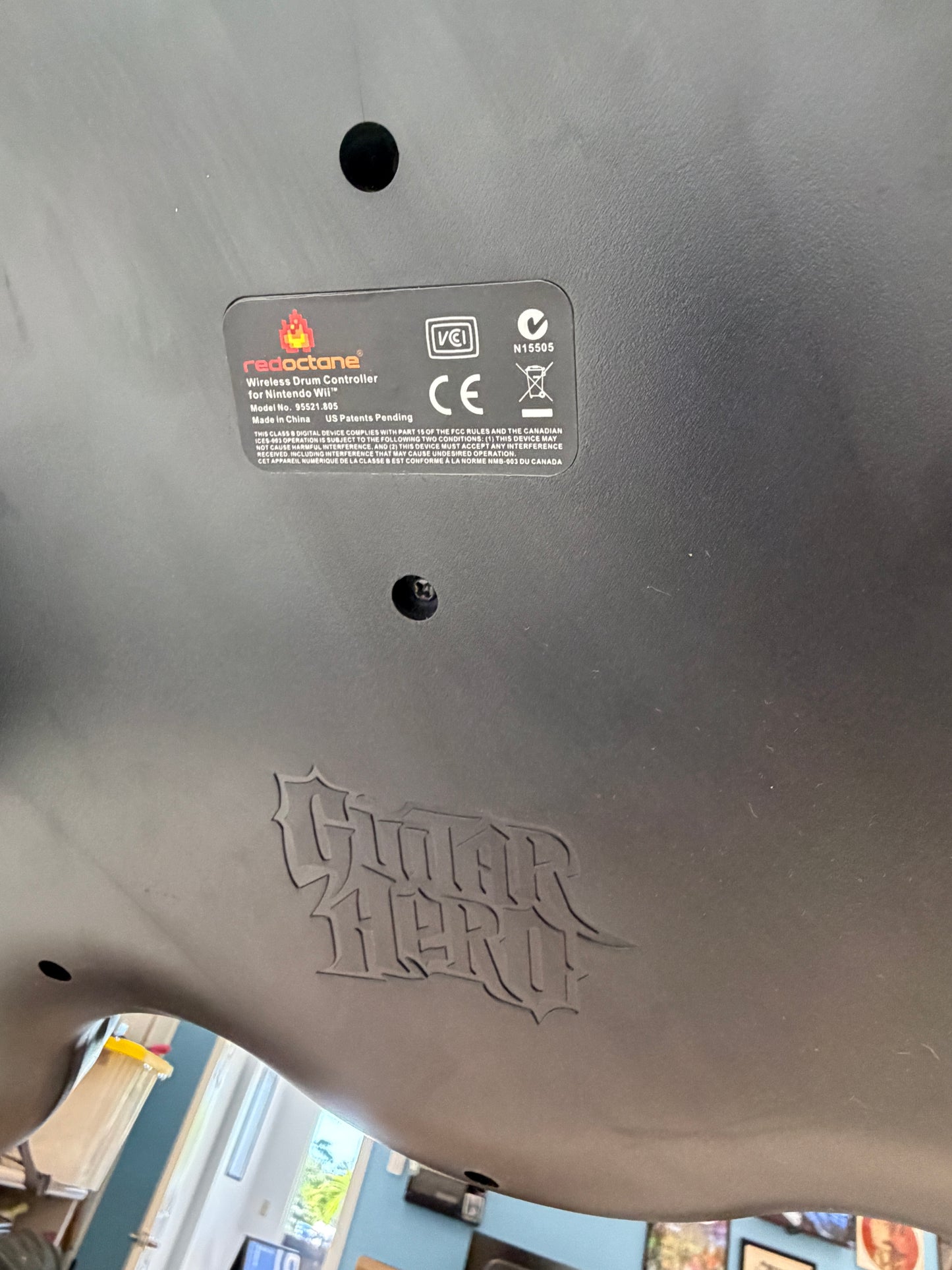 Nintendo Wii Guitar Hero World Tour Drum Set Controller For Parts or Repair