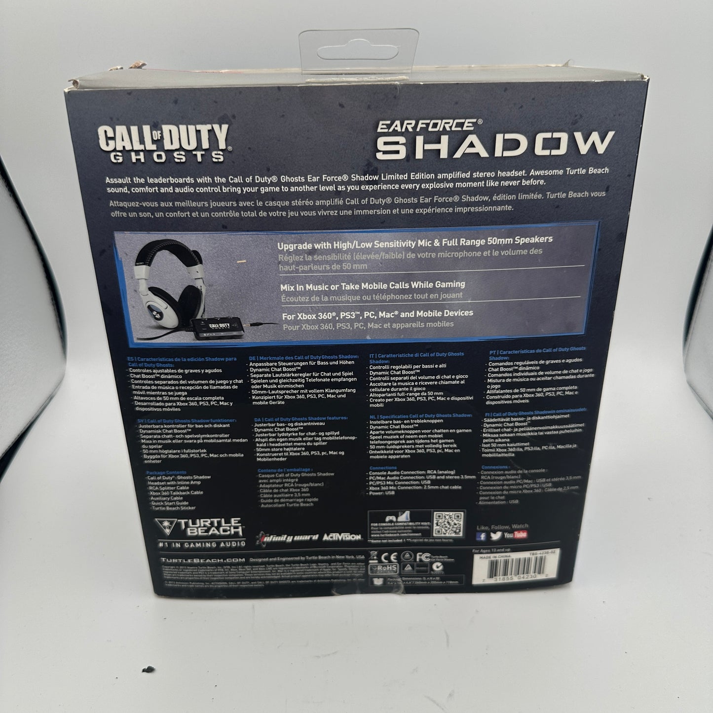 Turtle Beach Ear Force Shadow Call of Duty Ghosts Edition Gaming Headset READ