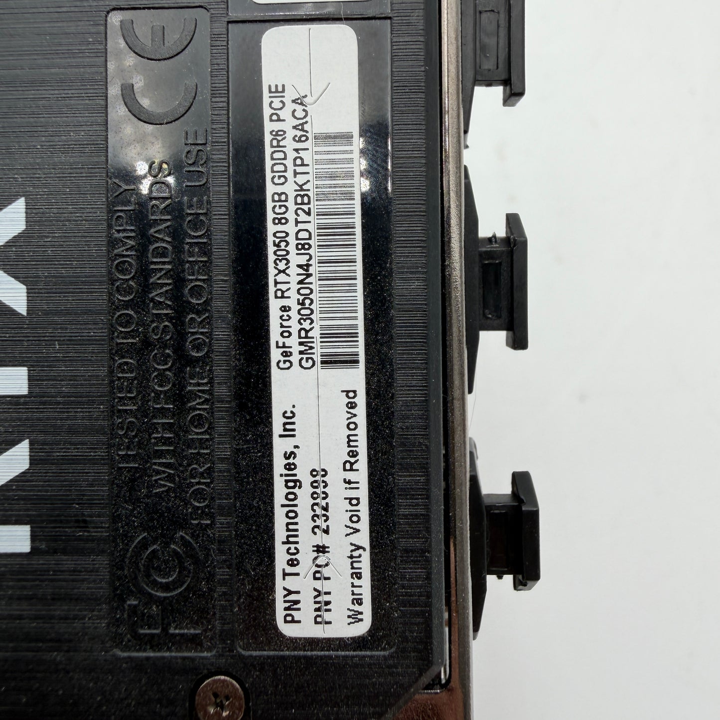 PNY GeForce RTX 3050 8GB GDDR6 PCIe Graphics Card Black Used