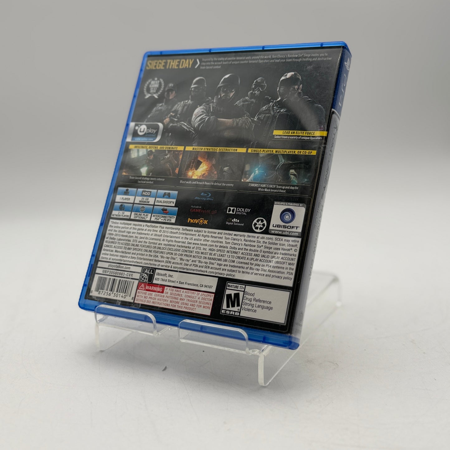 Tom Clancy's Rainbow Six Siege PlayStation 4 PS4