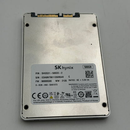 SK hynix Gold S31 500GB 2.5" Internal SSD SHGS31-500GS-2 Silver