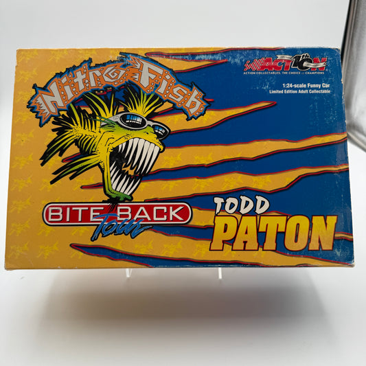Action Racing 1:24 NITRO FISH Funny Car 2002 Todd Paton "Bite Back" Tour Chevy Camaro Diecast