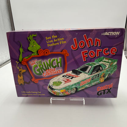 Action Racing 2001 NHRA JOHN FORCE 1:24 Diecast Christmas Grinch Funny Car