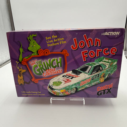 Action Racing 2001 NHRA JOHN FORCE 1:24 Diecast Christmas Grinch Funny Car