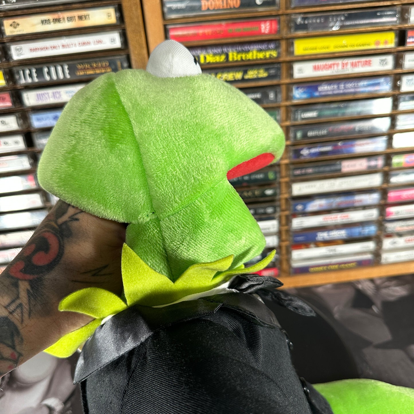 2011 Build A Bear BAB Kermit The Frog Plush Hand Puppet The Muppets 21” EUC