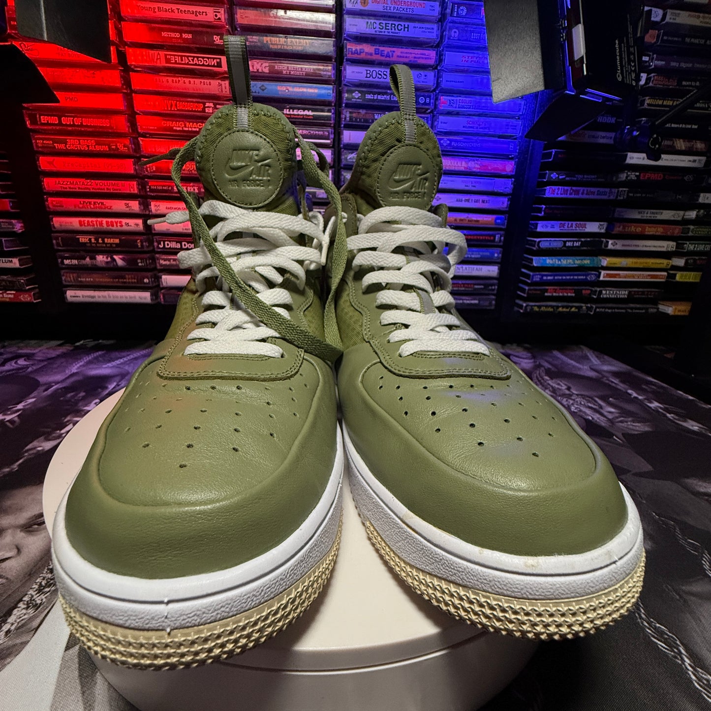 2016  Air Force 1 Ultraforce Mid Palm Green 864014-301