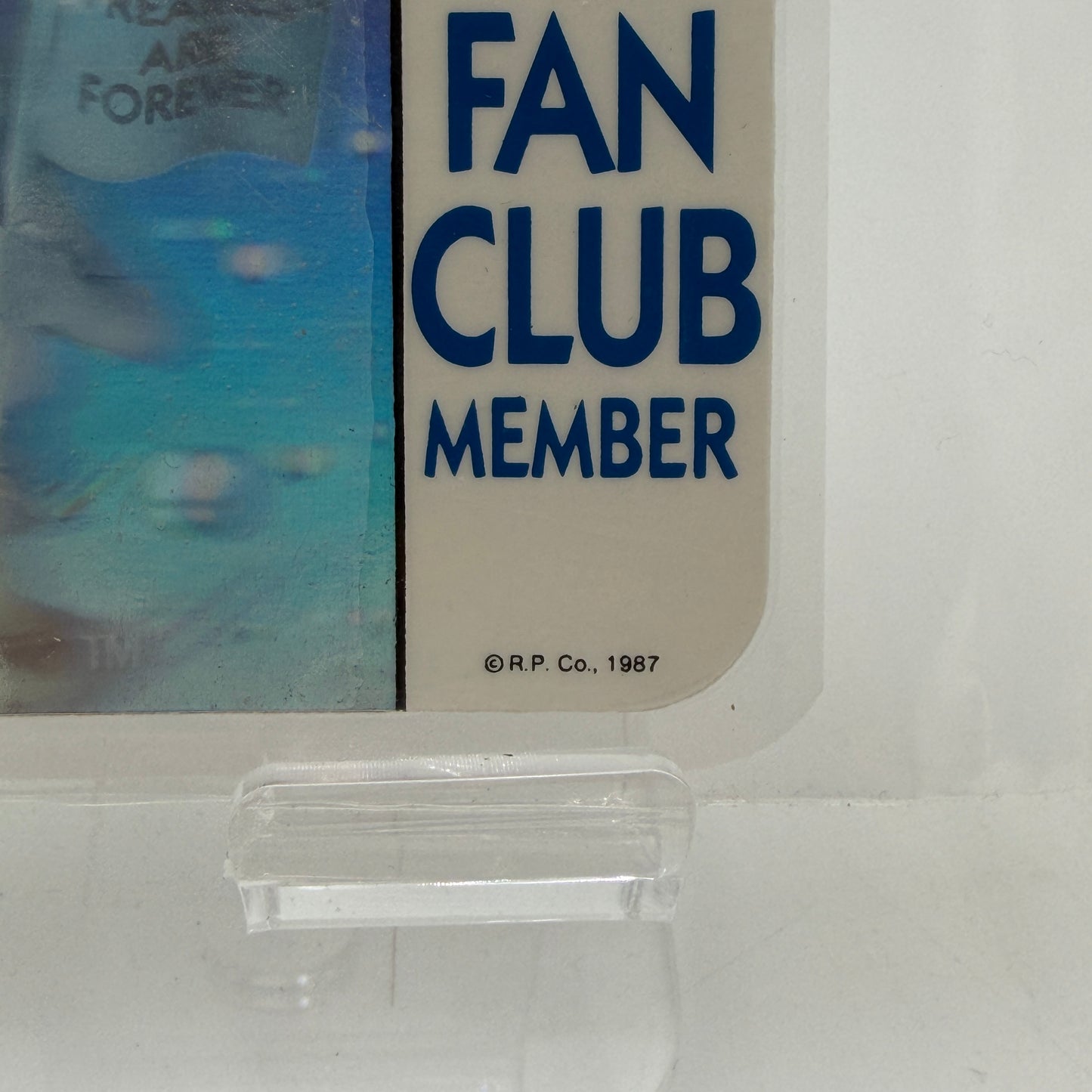 R.P. Co. Freakies Official Fan Club Member Card Silver Used A Condition