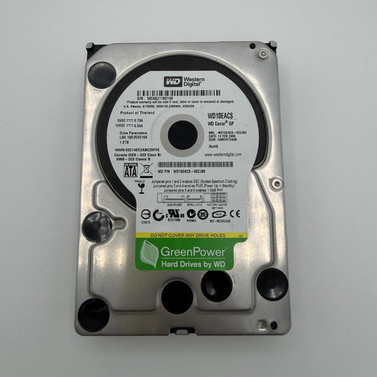 WD Caviar SE16 WD10EACS 1TB 3.5" SATA Hard Drive 5400RPM 16MB GP - Silver