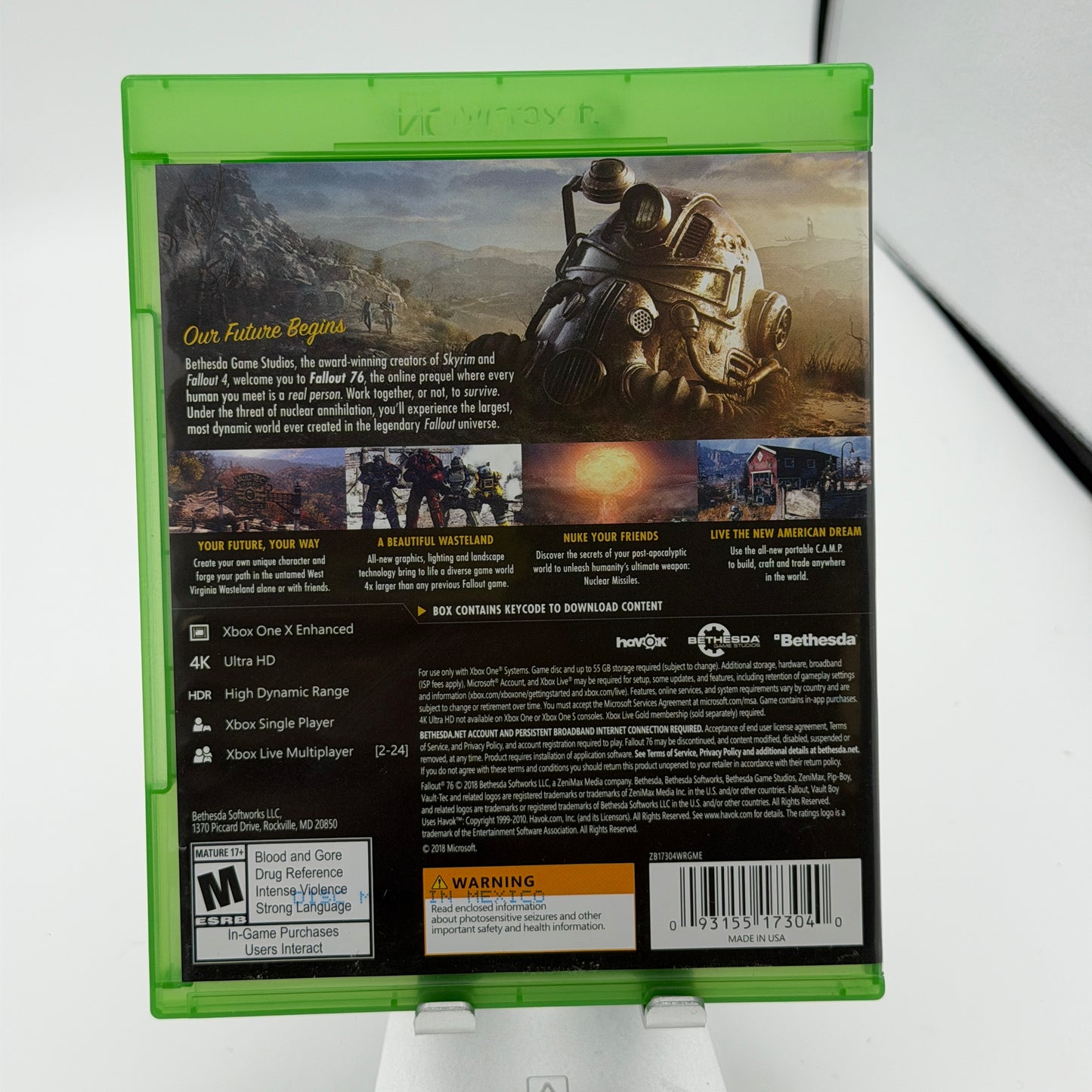Fallout 76 PAL Xbox One Video Game Used With Box