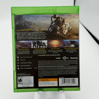 Fallout 76 PAL Xbox One Video Game Used With Box