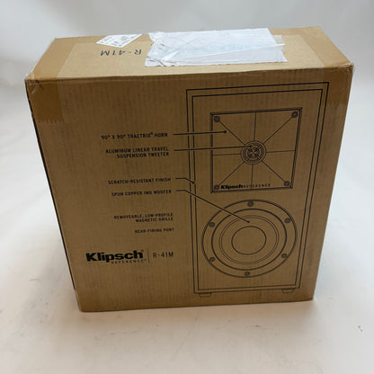 Klipsch Reference R-41M Bookshelf Home Speakers Black New In Box