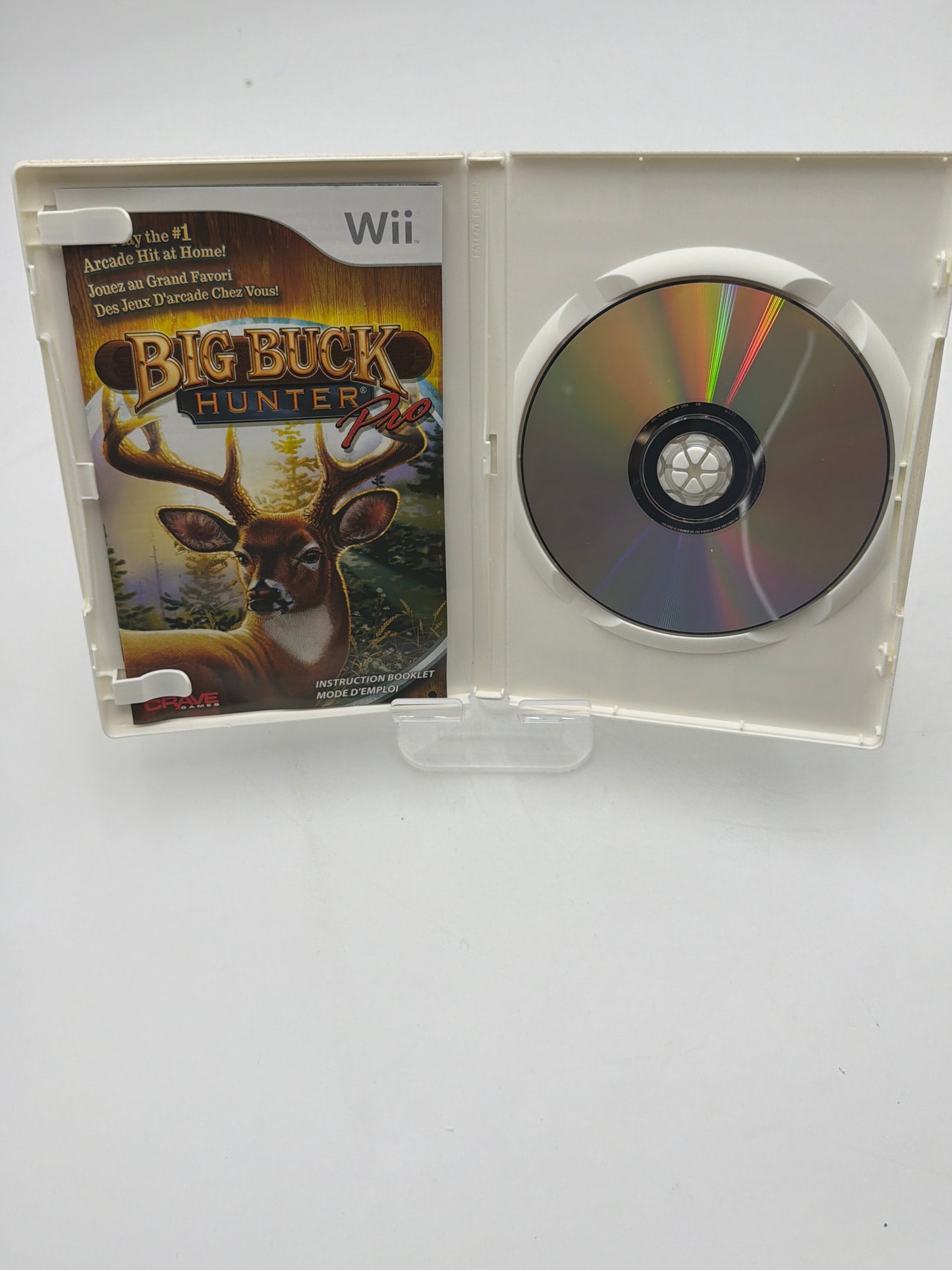 Wii Big Buck Hunter Pro Video Game with Box & Gun