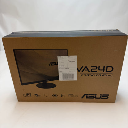 Asus VA24DQ 23.8-inch Widescreen Monitor AMD FreeSync New In Box Black