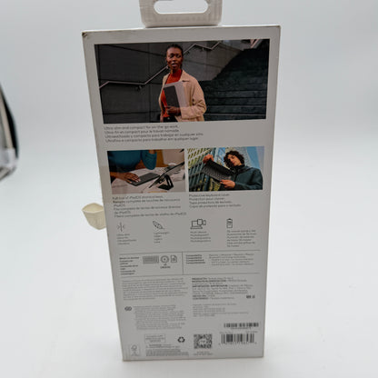 Logitech Keys-To-Go 2 Black Tablet Accessory Used With Box