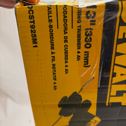 DEWALT DCST925M1R 20V MAX Li-Ion String Trimmer Kit Yellow New In Box