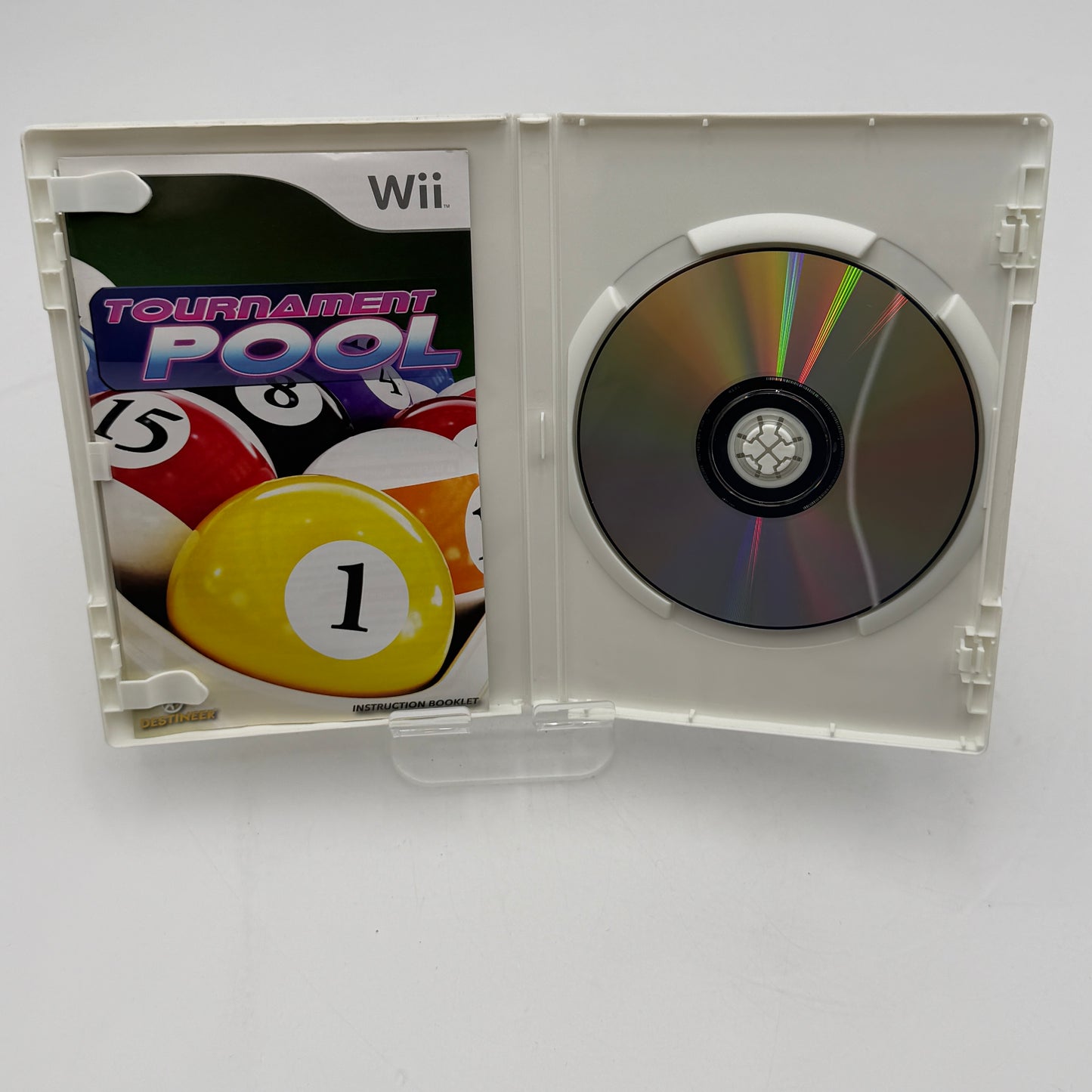 Wii Tournament Pool Video Game with Box