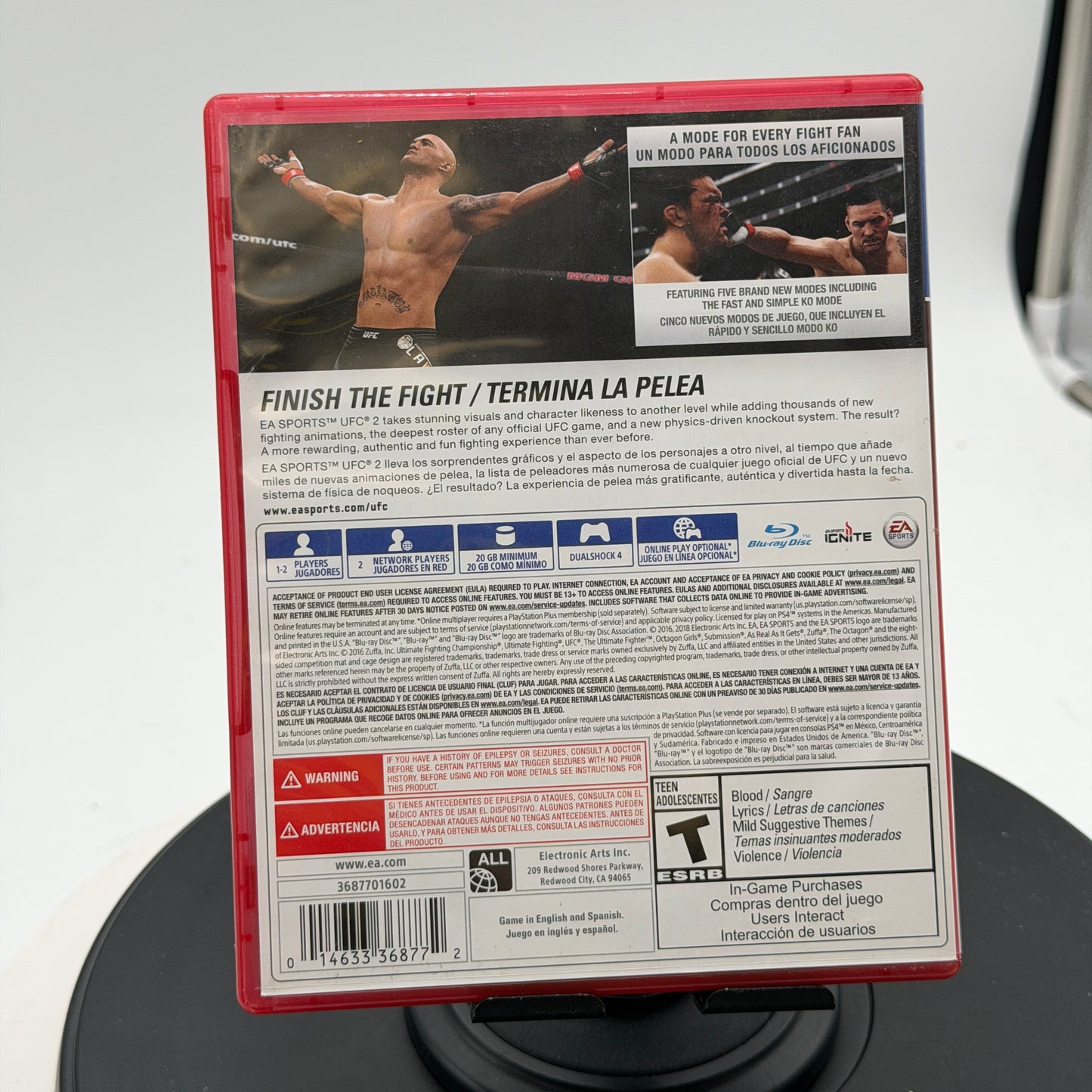 PlayStation 4 UFC 2 Video Game PS4 CIB