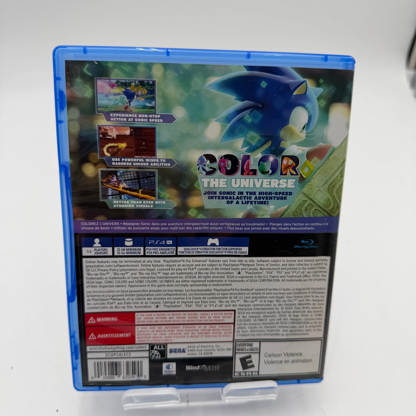 Playstation 4 Sonic Colors Ultimate With Box