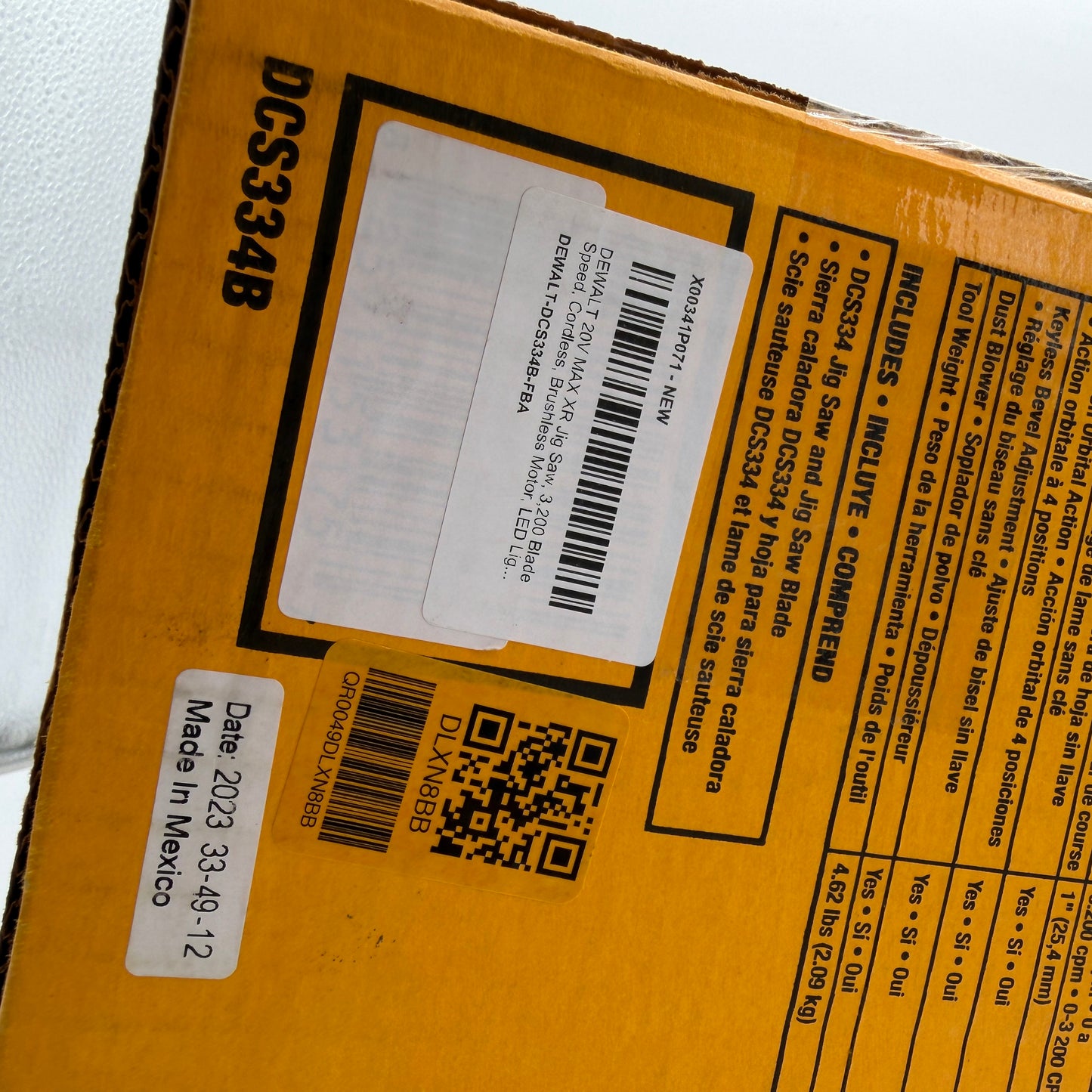 DeWalt DCS334B Jigsaw Power Tool Black New In Box
