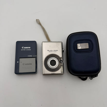 Canon Powershot SD400 Digital ELPH Silver 10 MP