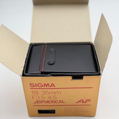 Sigma 18-35mm f/3.5-4.5 D Aspherical Camera Lens With Box