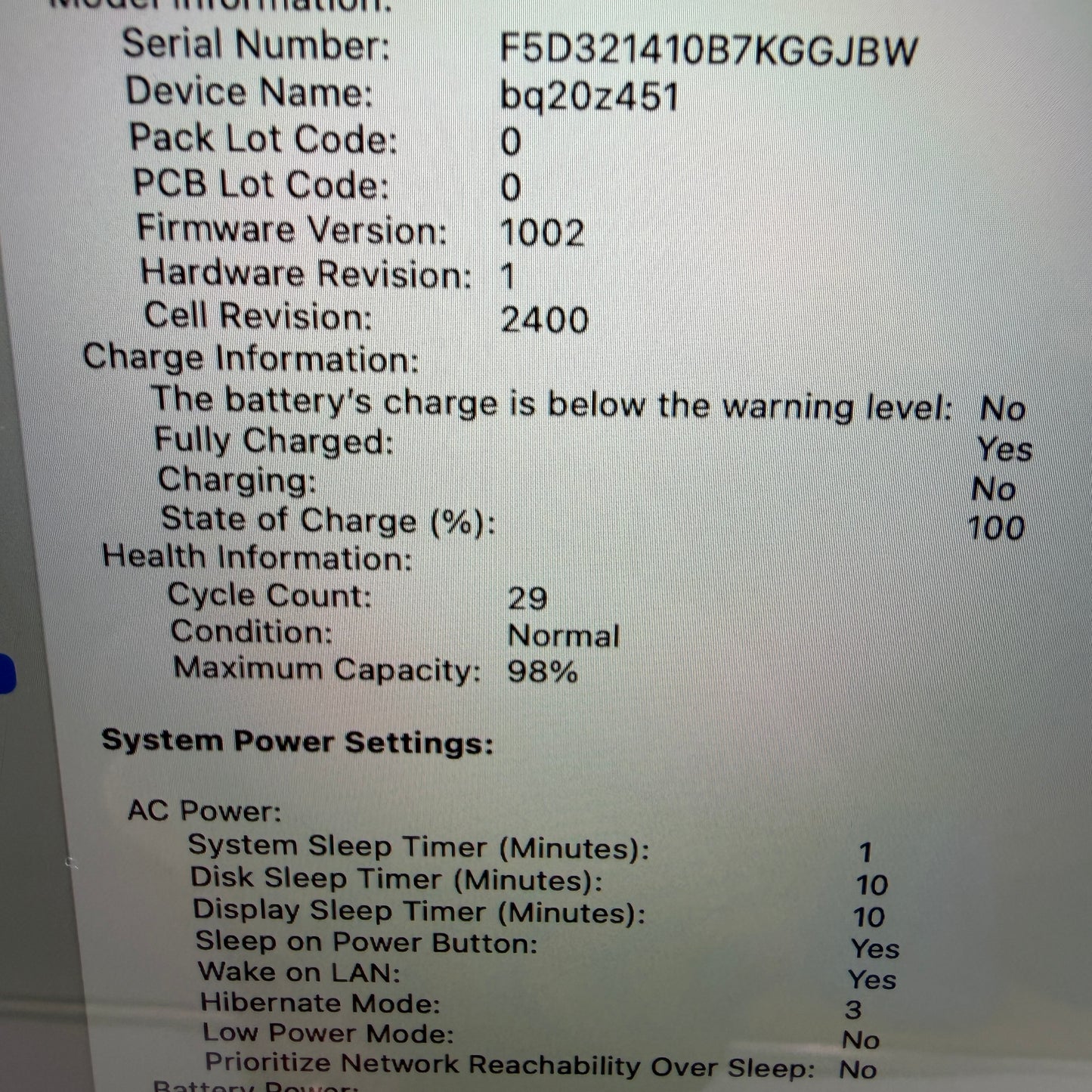 Apple MacBook Pro 13" A2338 2022 M2 8GB 512GB Space Gray 29 Cycle Count