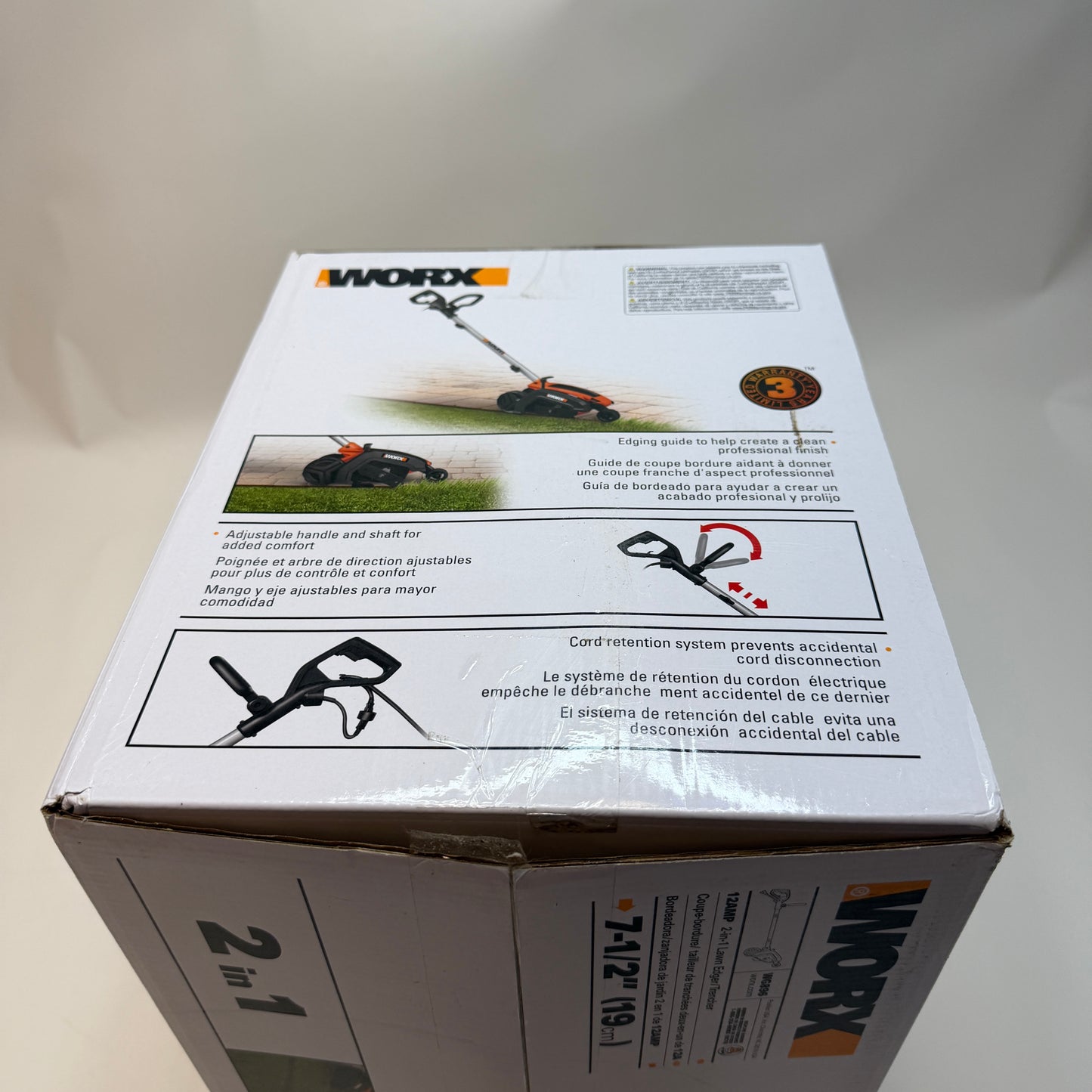 Worx WG896 12 Amp 7.5 Inch Electric Edger Black New In Box