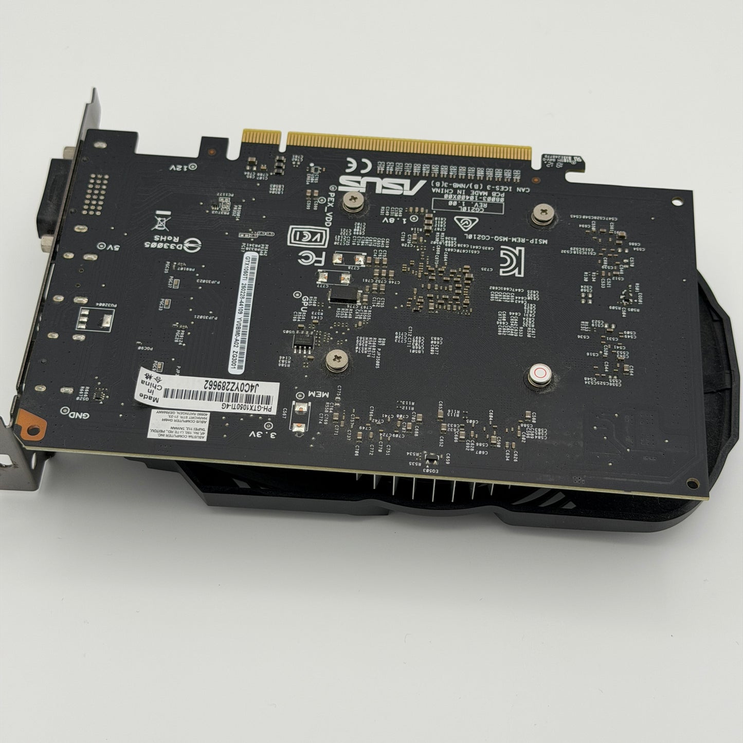 Used NVIDIA Asus GeForce 1050 TI 4GB GDDR5 Graphics Card - Black - Condition A