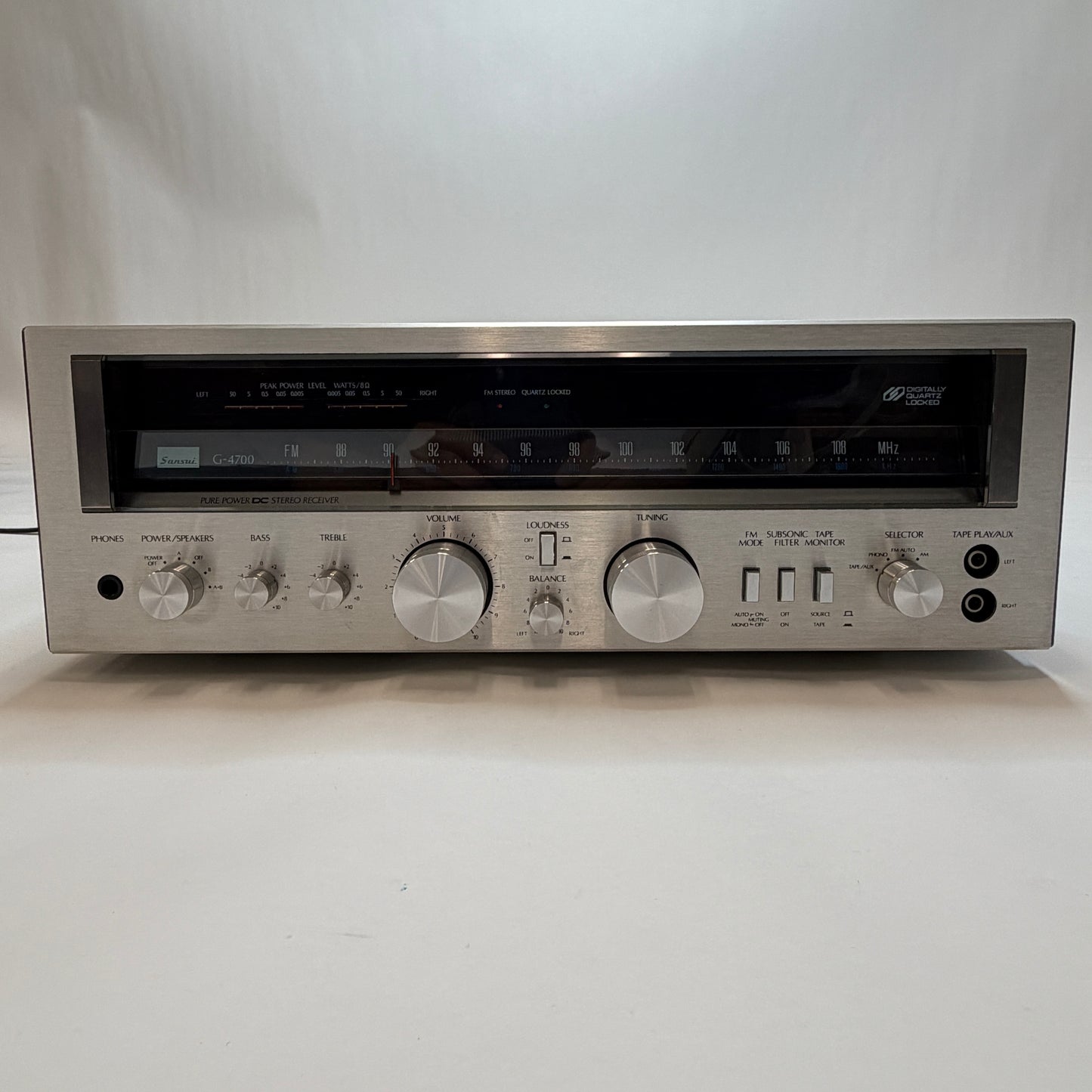 Sansui Vintage G-4700 AM/FM Pure Power DC Stereo Receiver Brown TESTED READ