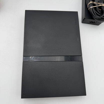 Sony Playstation 2 Slim SPCH-70012 Console Black with Box and Controller