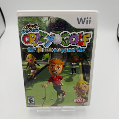 Wii Kidz Sports Crazy Golf Video Game CIB
