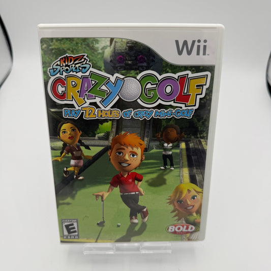 Wii Kidz Sports Crazy Golf Video Game CIB