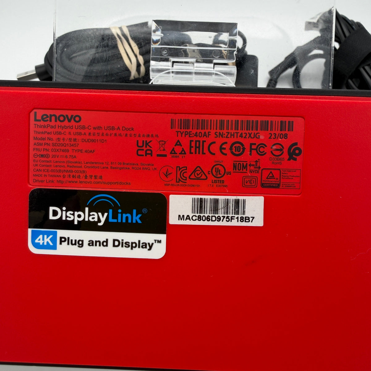 Lenovo Thinkpad Hybrid USB-C with USB-A Dock